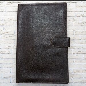 Renwick Vintage English Morocco Leather Passport Travel Billfold Wallet